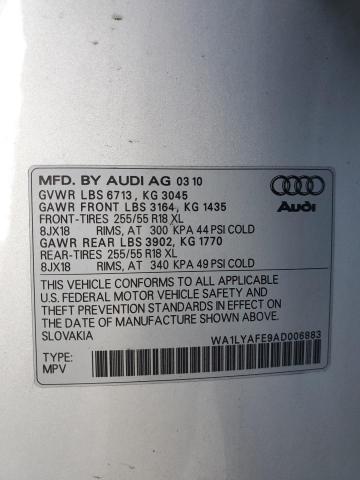 Продаж на аукціоні авто 2010 Audi Q7 Premium Plus, vin: WA1LYAFE9AD006883, номер лоту: 45273273