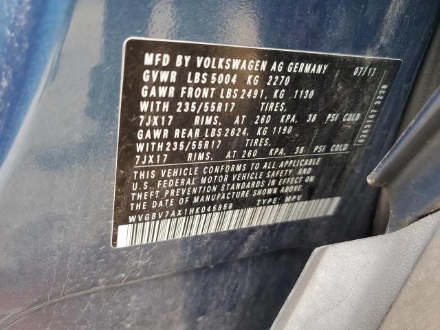 Aukcja sprzedaży 2017 Volkswagen Tiguan S, vin: WVGBV7AX1HK045958, numer aukcji: 46755573