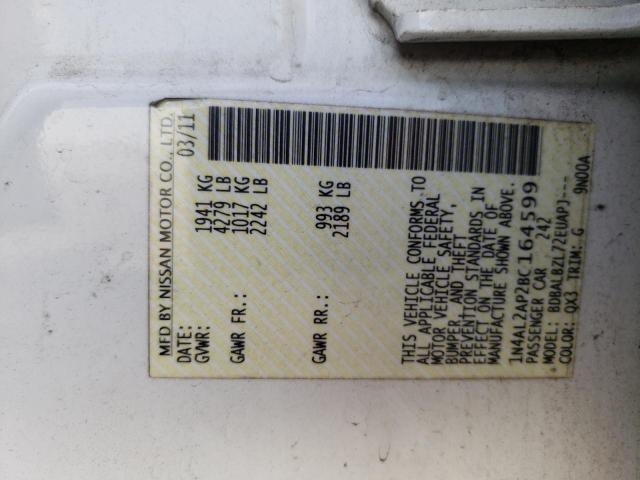 Aukcja sprzedaży 2011 Nissan Altima Base, vin: 1N4AL2AP2BC164599, numer aukcji: 47092543