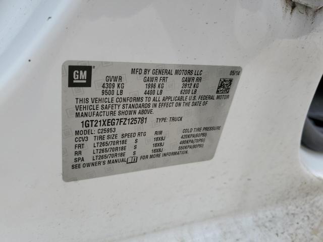 Aukcja sprzedaży 2015 Gmc Sierra C2500 Heavy Duty, vin: 1GT21XEG7FZ125781, numer aukcji: 47115333