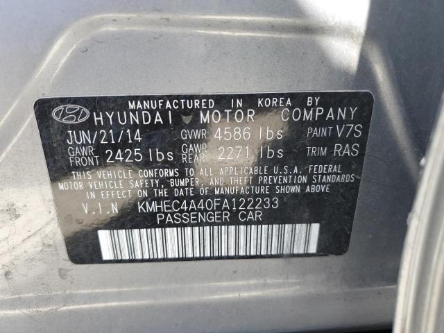 Продаж на аукціоні авто 2015 Hyundai Sonata Hybrid, vin: KMHEC4A40FA122233, номер лоту: 47483793