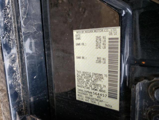 46099113 :رقم المزاد ، 1N4AL2AP6AN564457 vin ، 2010 Nissan Altima Base مزاد بيع