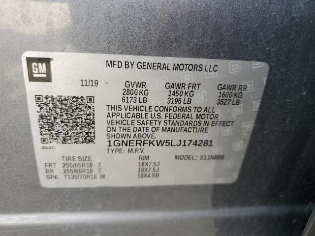 47415573 :رقم المزاد ، 1GNERFKW5LJ174281 vin ، 2020 Chevrolet Traverse Ls مزاد بيع
