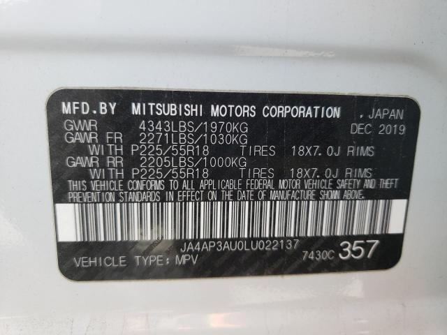 Aukcja sprzedaży 2020 Mitsubishi Outlander Sport Es, vin: JA4AP3AU0LU022137, numer aukcji: 47655893