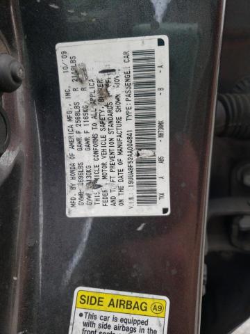 47747323 :رقم المزاد ، 19UUA8F52AA004841 vin ، 2010 Acura Tl مزاد بيع