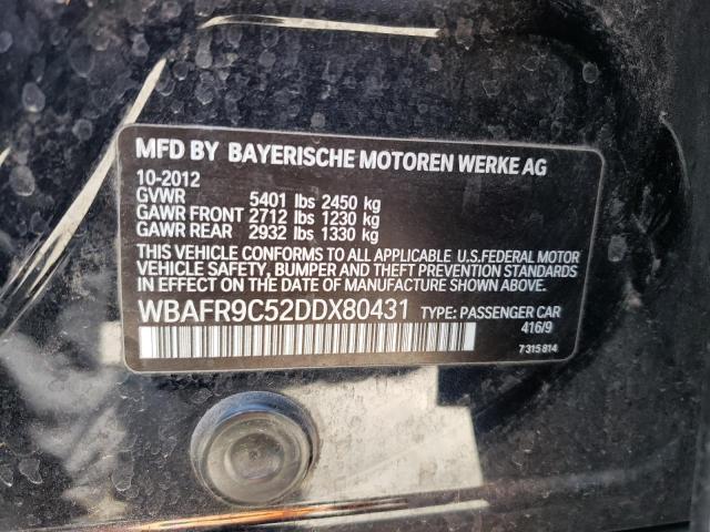 Продажа на аукционе авто 2013 Bmw 550 I, vin: WBAFR9C52DDX80431, номер лота: 47626393