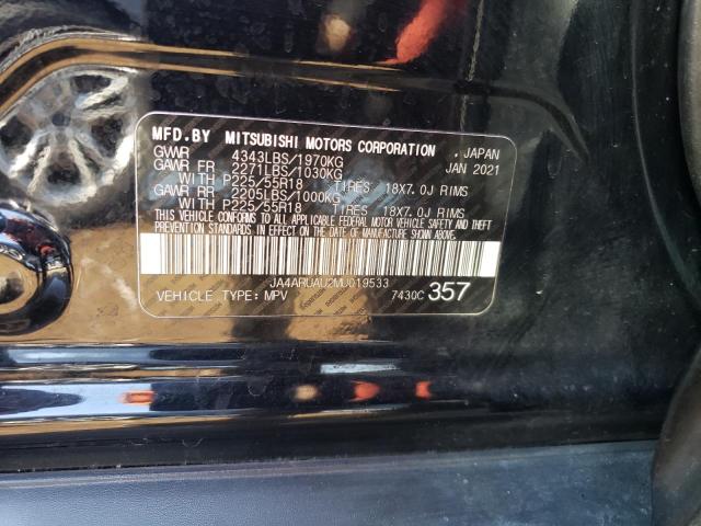 47944273 :رقم المزاد ، JA4ARUAU2MU019533 vin ، 2021 Mitsubishi Outlander Sport Es مزاد بيع
