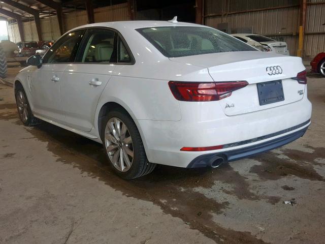 Aukcja sprzedaży 2018 Audi A4 Premium, vin: WAUKMAF45JA090414, numer aukcji: 37864999