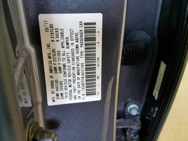 2018 Acura Tlx მანქანა იყიდება აუქციონზე, vin: 19UUB1F39JA007349, აუქციონის ნომერი: 37830799