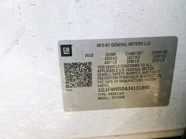 Продаж на аукціоні авто 2018 Chevrolet Bolt Ev Lt, vin: 1G1FW6S04J4131850, номер лоту: 43945609