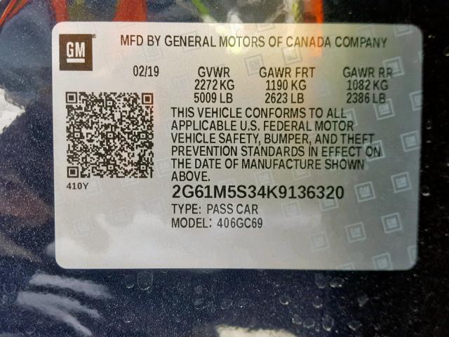 Продаж на аукціоні авто 2019 Cadillac Xts Luxury, vin: 2G61M5S34K9136320, номер лоту: 43042359