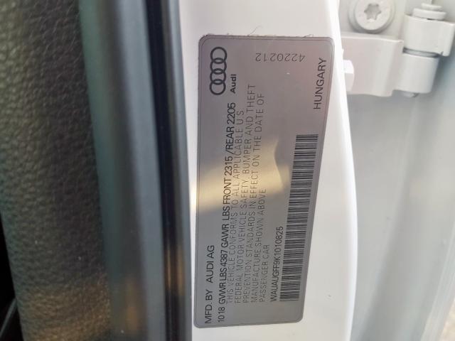 Продажа на аукционе авто 2019 Audi A3 Premium, vin: WAUAUGFF9K1010825, номер лота: 58764449
