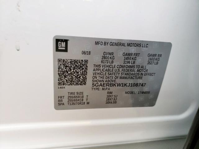 Aukcja sprzedaży 2019 Buick Enclave Es, vin: 5GAERBKW1KJ108747, numer aukcji: 26773950