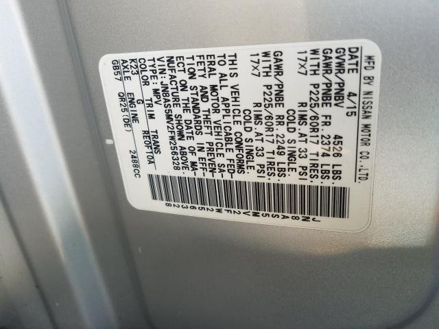 Aukcja sprzedaży 2015 Nissan Rogue Sele, vin: JN8AS5MV2FW256328, numer aukcji: 43516960