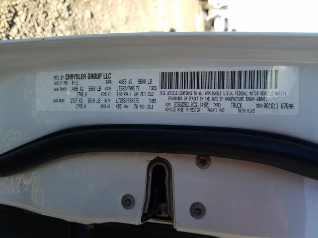 2012 Dodge Ram 2500 S მანქანა იყიდება აუქციონზე, vin: 3C6UD5DL0CG114921, აუქციონის ნომერი: 43609650