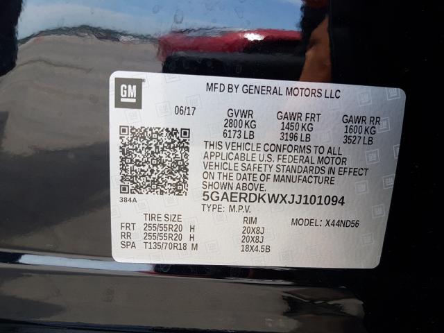 Продажа на аукционе авто 2018 Buick Enclave Av, vin: 5GAERDKWXJJ101094, номер лота: 46390410