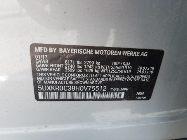 Aukcja sprzedaży 2017 Bmw X5 Xdrive3, vin: 5UXKR0C38H0V75512, numer aukcji: 46918630