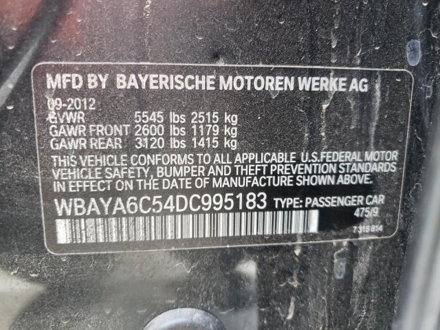 2013 Bmw 740 I მანქანა იყიდება აუქციონზე, vin: WBAYA6C54DC995183, აუქციონის ნომერი: 49957470