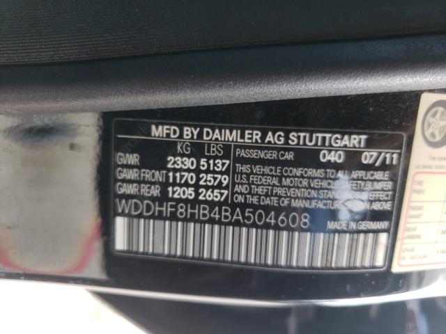 Aukcja sprzedaży 2011 Mercedes-benz E 350 4mat, vin: WDDHF8HB4BA504608, numer aukcji: 54060530