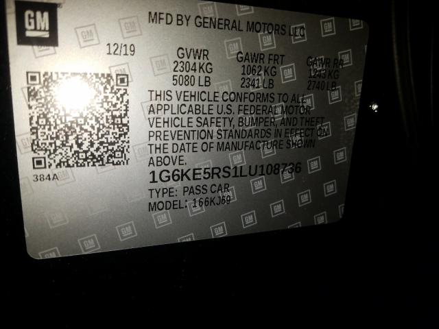 Aukcja sprzedaży 2020 Cadillac Ct6 Luxury, vin: 1G6KE5RS1LU108736, numer aukcji: 56685330