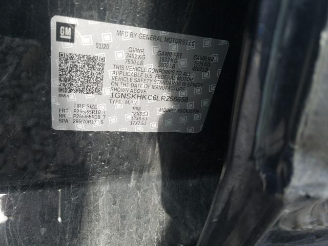 Aukcja sprzedaży 2020 Chevrolet Suburban K, vin: 1GNSKHKC6LR256658, numer aukcji: 56861510