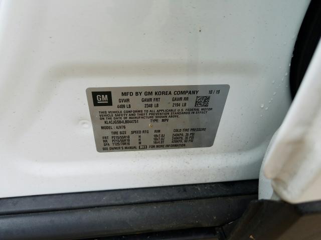 Продажа на аукционе авто 2020 Buick Encore Ess, vin: KL4CJGSB4LB044751, номер лота: 57194390