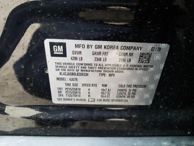 Aukcja sprzedaży 2020 Buick Encore Pre, vin: KL4CJASB0LB326334, numer aukcji: 35638111