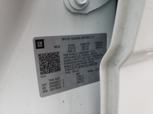 Aukcja sprzedaży 2018 Chevrolet Colorado L, vin: 1GCGTCEN3J1316239, numer aukcji: 39778031