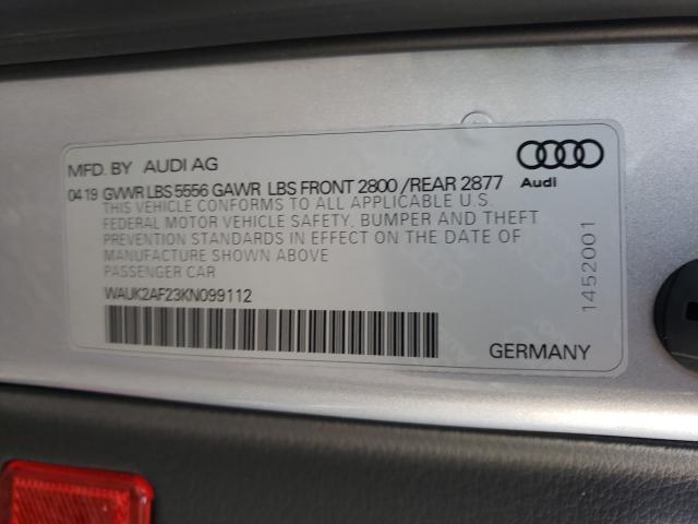 Aukcja sprzedaży 2019 Audi A6 Premium, vin: WAUK2AF23KN099112, numer aukcji: 43097001