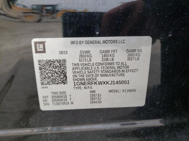 Aukcja sprzedaży 2019 Chevrolet Traverse L, vin: 1GNERFKWXKJ145051, numer aukcji: 43672751
