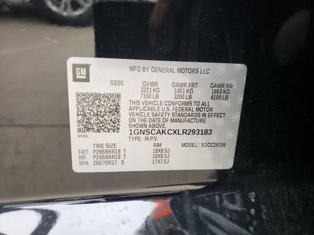 Aukcja sprzedaży 2020 Chevrolet Tahoe C150, vin: 1GNSCAKCXLR293183, numer aukcji: 45439591
