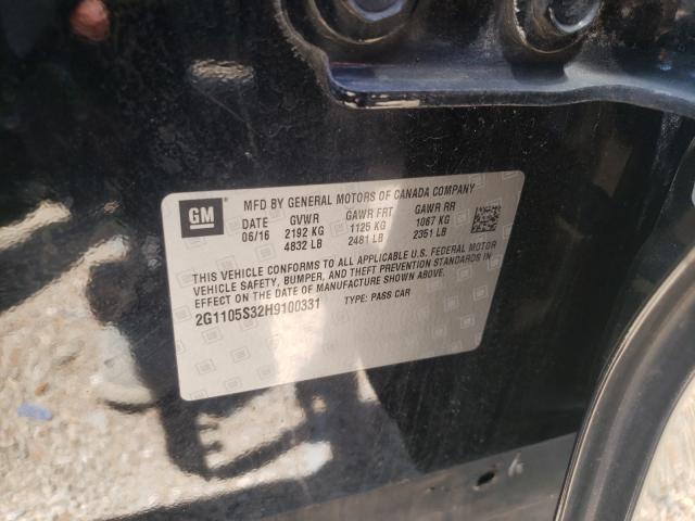 Продаж на аукціоні авто 2017 Chevrolet Impala Lt, vin: 2G1105S32H9100331, номер лоту: 46289611