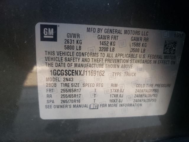 Продажа на аукционе авто 2018 Chevrolet Colorado L, vin: 1GCGSCENXJ1169162, номер лота: 46791401