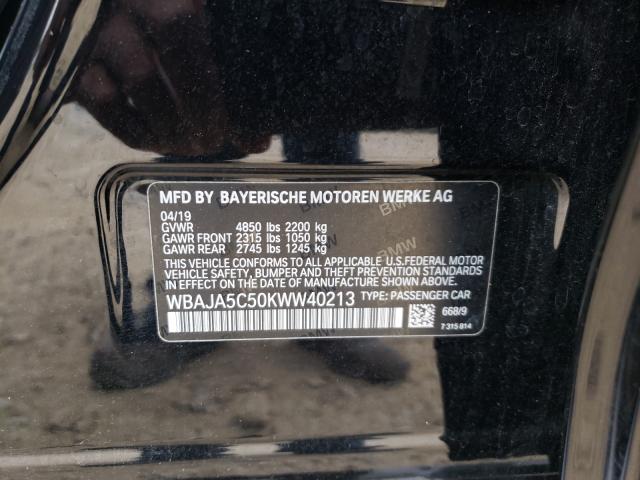 Aukcja sprzedaży 2019 Bmw 530 I, vin: WBAJA5C50KWW40213, numer aukcji: 49490211