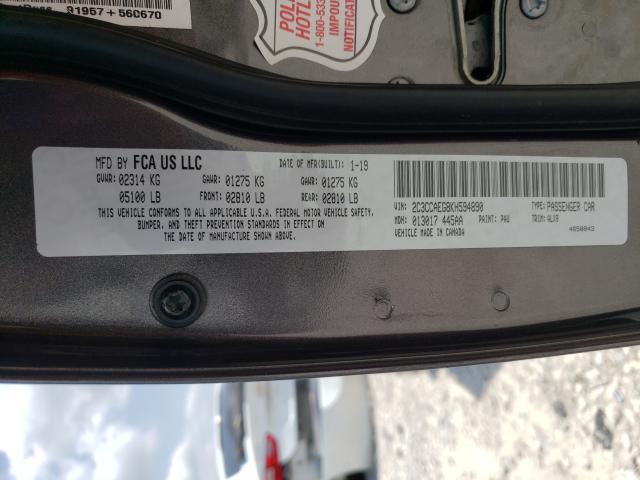 51228261 :رقم المزاد ، 2C3CCAEG8KH594890 vin ، 2019 Chrysler 300 Limite مزاد بيع
