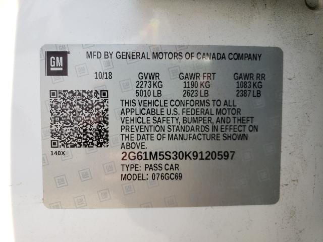 Продаж на аукціоні авто 2019 Cadillac Xts Luxury, vin: 2G61M5S30K9120597, номер лоту: 53734421