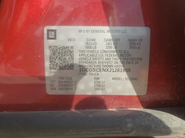 Aukcja sprzedaży 2018 Chevrolet Colorado L, vin: 1GCGSCENXJ1281959, numer aukcji: 56165901
