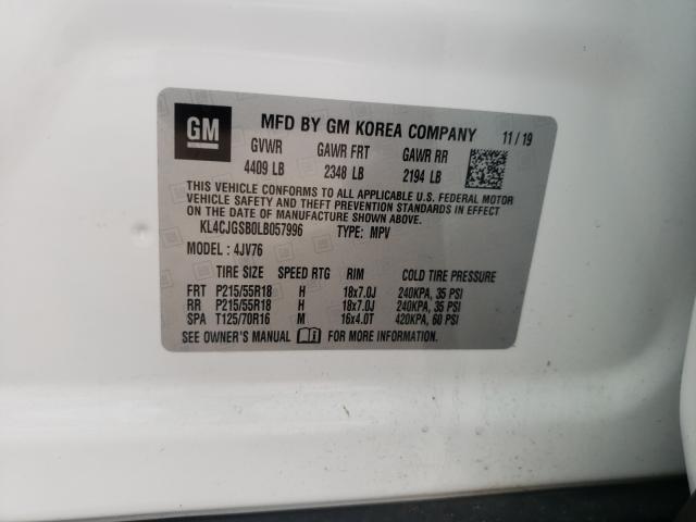 Продаж на аукціоні авто 2020 Buick Encore Ess, vin: KL4CJGSB0LB057996, номер лоту: 56523321