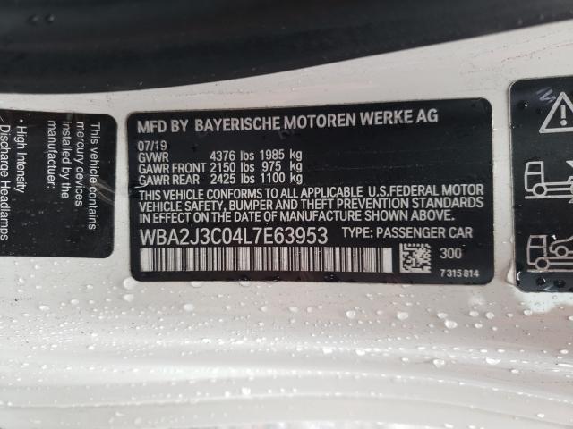 Продаж на аукціоні авто 2020 Bmw 230xi, vin: WBA2J3C04L7E63953, номер лоту: 56874981