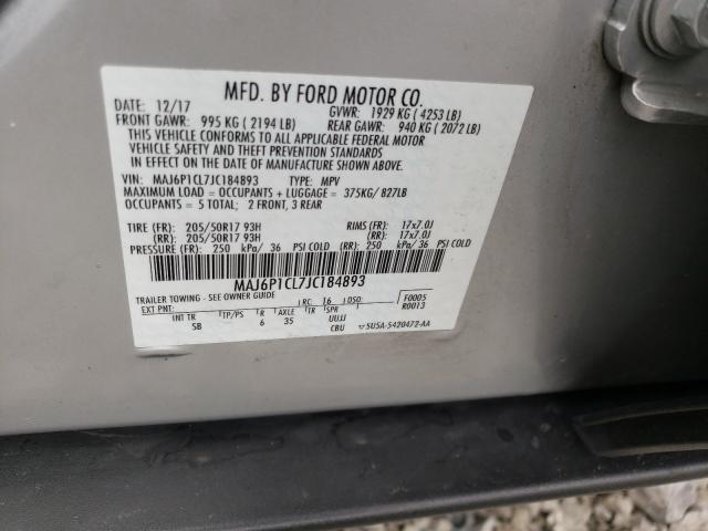 Продажа на аукционе авто 2018 Ford Ecosport S, vin: MAJ6P1CL7JC184893, номер лота: 58056441