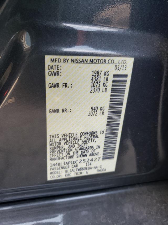 2013 Nissan Altima 3.5 მანქანა იყიდება აუქციონზე, vin: 1N4BL3AP1DC252427, აუქციონის ნომერი: 56799581