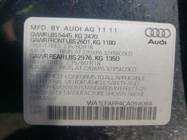 Продаж на аукціоні авто 2012 Audi Q5 Premium Plus, vin: WA1LFAFP4CA056084, номер лоту: 58750811