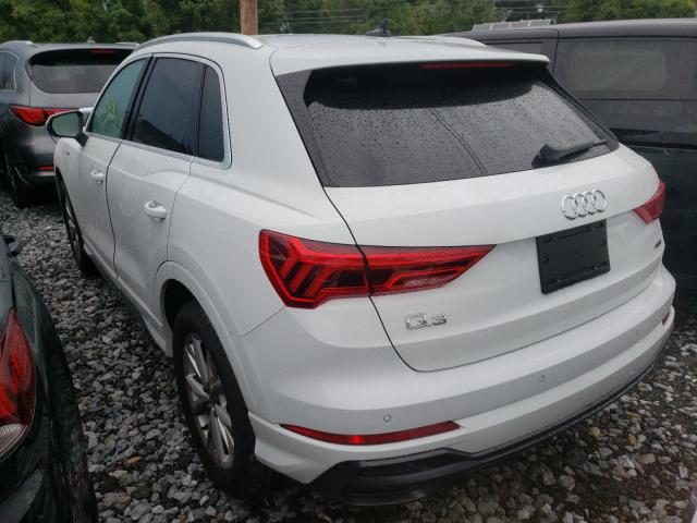 2021 Audi Q3 Premium მანქანა იყიდება აუქციონზე, vin: WA1DECF36M1100233, აუქციონის ნომერი: 56778701