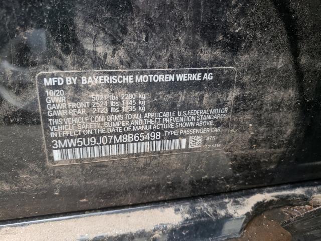 2021 Bmw M340xi მანქანა იყიდება აუქციონზე, vin: 3MW5U9J07M8B65498, აუქციონის ნომერი: 60401421