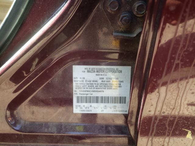 Aukcja sprzedaży 2008 Mazda 6 I, vin: 1YVHP80CX85M24978, numer aukcji: 60237401