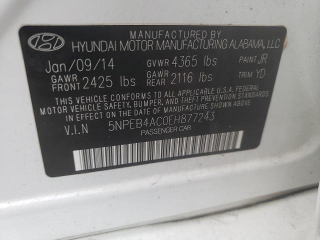 Auction sale of the 2014 Hyundai Sonata Gls, vin: 5NPEB4AC0EH877243, lot number: 64126011