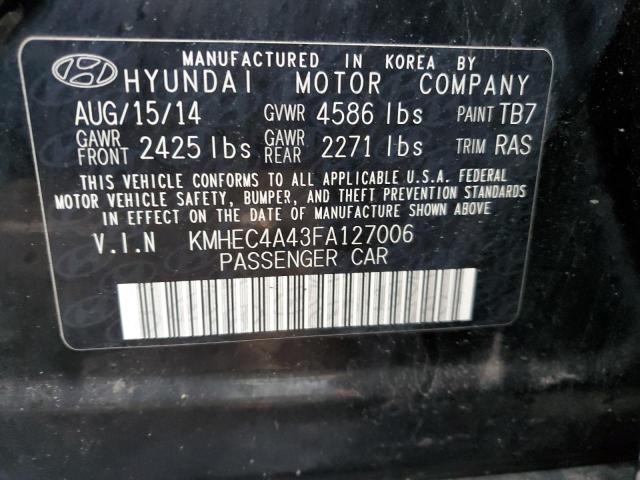 Aukcja sprzedaży 2015 Hyundai Sonata Hybrid, vin: KMHEC4A43FA127006, numer aukcji: 40601554