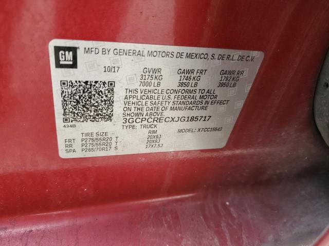 40461544 :رقم المزاد ، 3GCPCRECXJG185717 vin ، 2018 Chevrolet Silverado C1500 Lt مزاد بيع