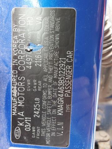 Aukcja sprzedaży 2011 Kia Optima Sx, vin: KNAGR4A63B5122921, numer aukcji: 79781133