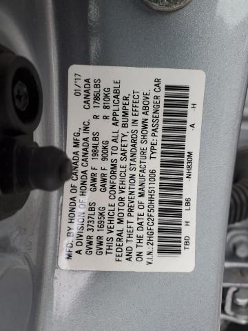 Продаж на аукціоні авто 2017 Honda Civic Lx, vin: 2HGFC2F50HH511006, номер лоту: 36984164